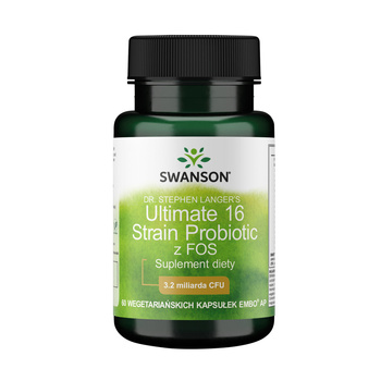 SWANSON Ultimate 16 Strain Probiotic minerały 60 drażetek